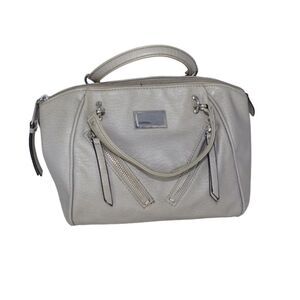 Juicy Couture Gray Faux Vegan Leather Handbag